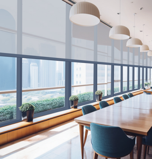 Electric windproof curtain